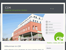 Tablet Screenshot of cim-koblenz.de